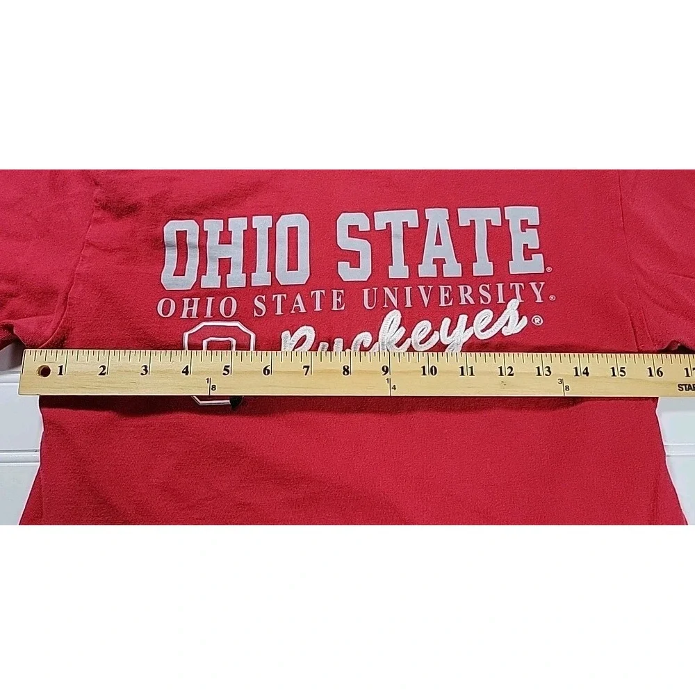 Ohio‎ State Buckeyes Youth Boys X-Large (20) RED T SHIRT COLOSSEUM ATHLETICS